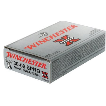 Winchester Super-X Power-Point Rifle Ammunition 30-06 SPRG 150 Grain 20 Round Box 