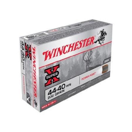 Winchester SUPER-X RIFLE .44-40 Winchester 200 Grain Power-Point Centerfire Rifle Ammo 50 Rounds X4440 - Apex Firearms and Defence