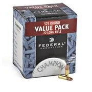 Federal Premium Champion Training - Rimfire .22 Long Rifle 36 Grain Copper Plated Hollow Point Rimfire Ammo 525 Rounds 745