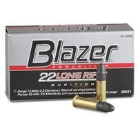 CCI Blazer 22 Long Rifle Rimfire Ammunition 50 Round Box