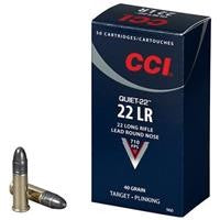 CCI Quiet-22 Target Rimfire Ammunition 50 Round Box