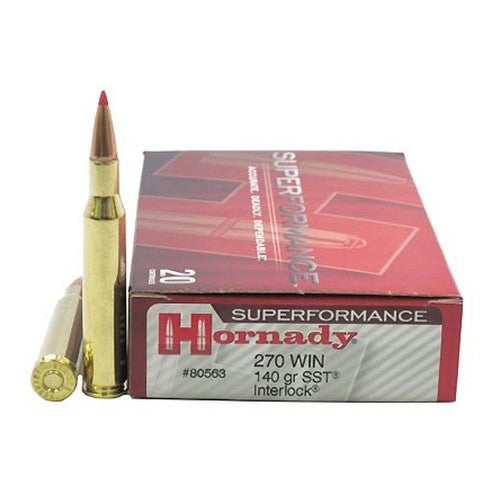 Hornady Superformance .270 Winchester 140 Grain Super Shock Tip Brass Cased Centerfire Rifle Ammo 20 Rounds 80563