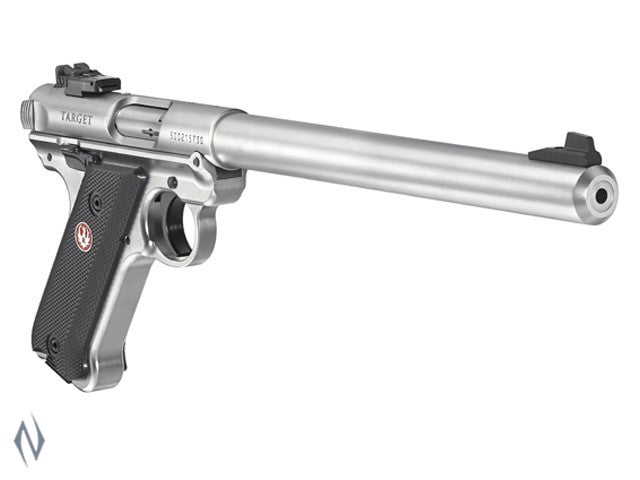 RUGER MKIV 22LR TARGET STAINLESS 254MM - Apex Firearms and Defence