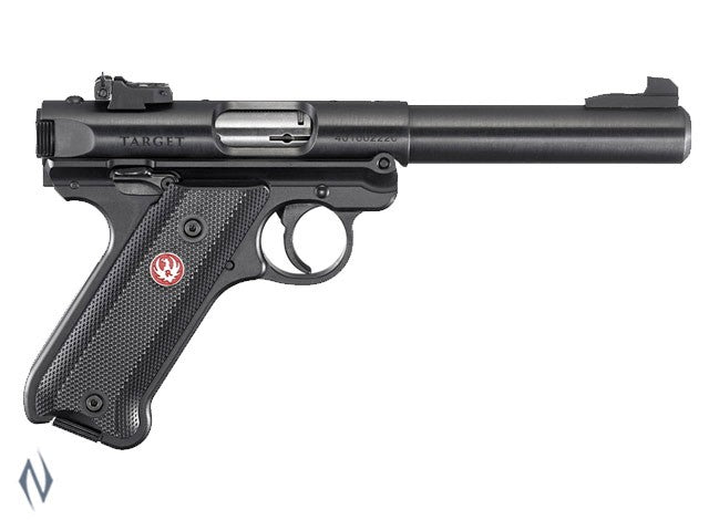 RUGER MKIV 22LR TARGET BLUED 140MM