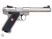 RUGER MKIV 22LR TARGET STAINLESS 140MM - Apex Firearms and Defence