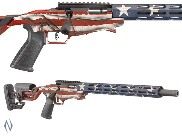 RUGER PRECISION RIMFIRE RIFLE 22LR 18 10 SHOT USA FLAG