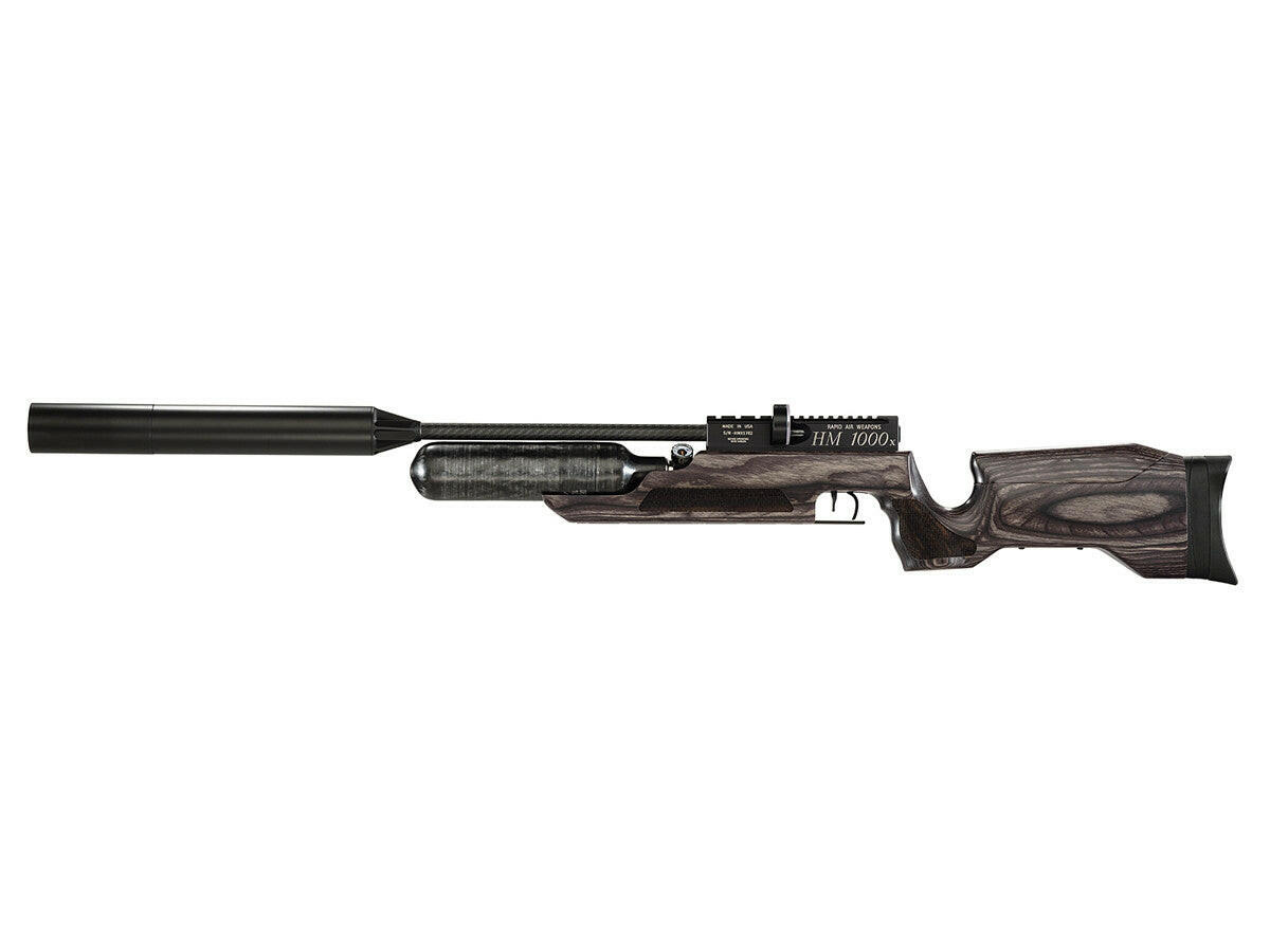 RAW HM1000X .22 cal with Black Laminate Left Hand Action Air Rifle.