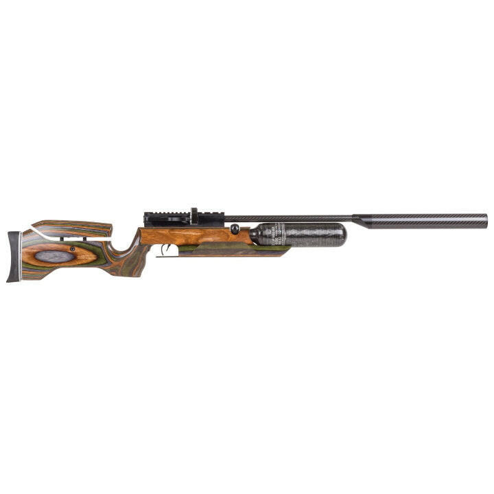 RAW HM1000X .22 cal with Camo Laminate Left Hand Action Air Rifle.