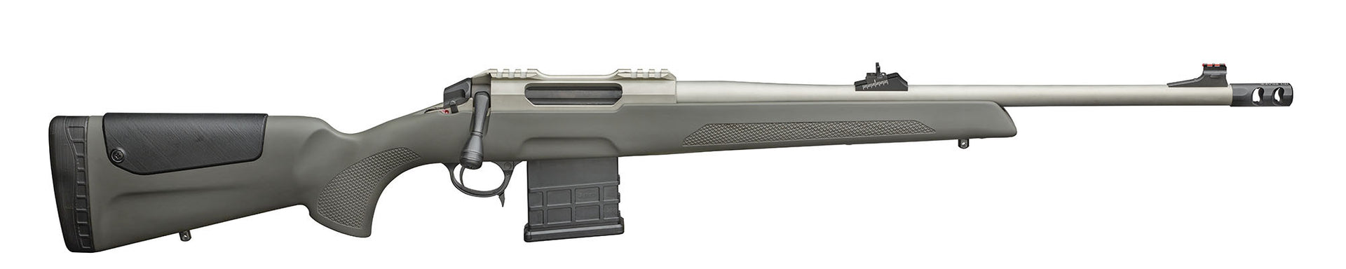 Sabatti Rover Alaskan .338 Win Mag Stainless, Muzzle, 7 Shot