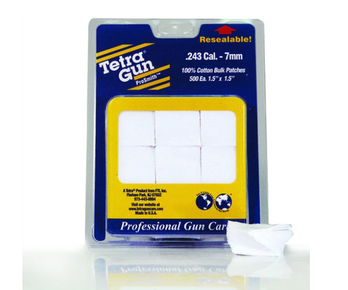 Tetra ProSmith Cleaning Patches .243-7MM (500) 