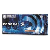 Federal Premium Power-Shok .450 Bushmaster 300 Grain Jacketed Hollow Point Centerfire Rifle Ammo 20 Rounds 450BMB