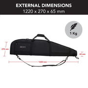 48" Rifle Soft Case Gun Bag with Thick Padding and 1680D Exterior 