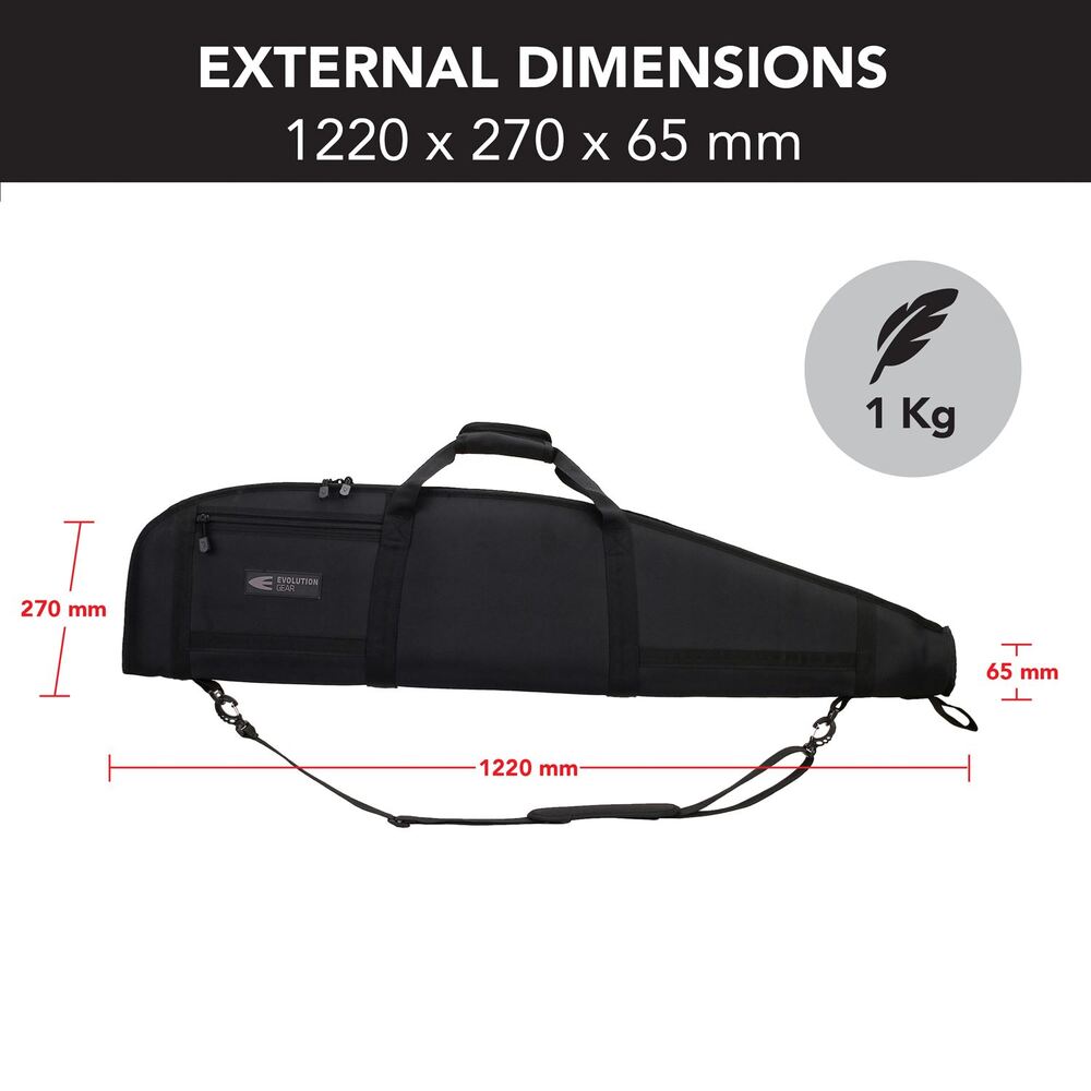 48" Rifle Soft Case Gun Bag with Thick Padding and 1680D Exterior 